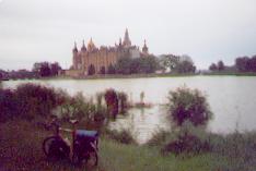 Slottet i Schwerin. Renovering p&aring;g&aring;r.
