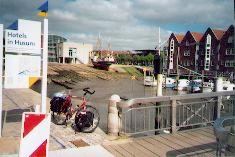 Hamnen i Husum. Ebb.