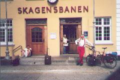J&auml;rnv&auml;gsstationen i Skagen.