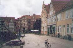 B&uuml;rgermeister-Hintze-Haus vid Wasser West i Stade. 1640-tal.