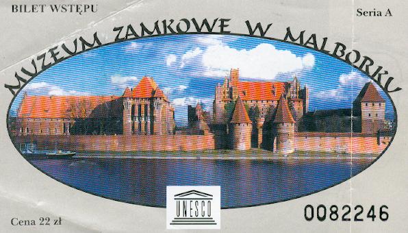 Malbork. Entrebiljetten &auml;r v&auml;rd sitt pris