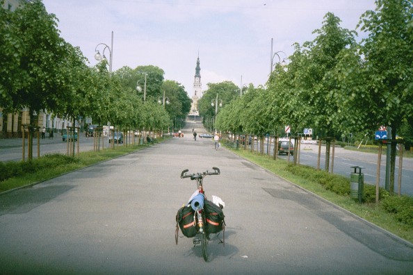 Huvudgatan i Czestochowa
