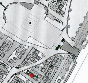 Detalj ur uppochnedv�nd kyrkog�rdskarta